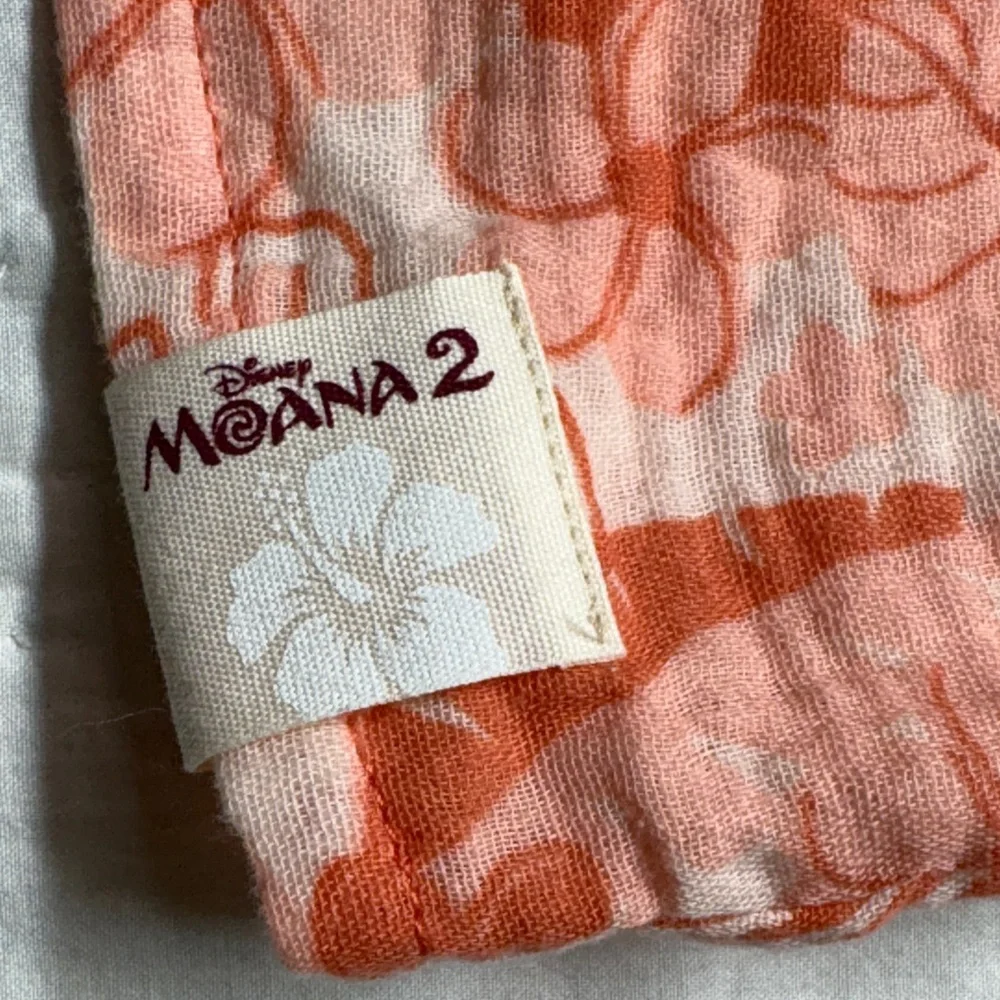 NWT Disney Moana 2‎ Girls XL 14 Cotton Gauze Play Set Shirt Shorts Coral